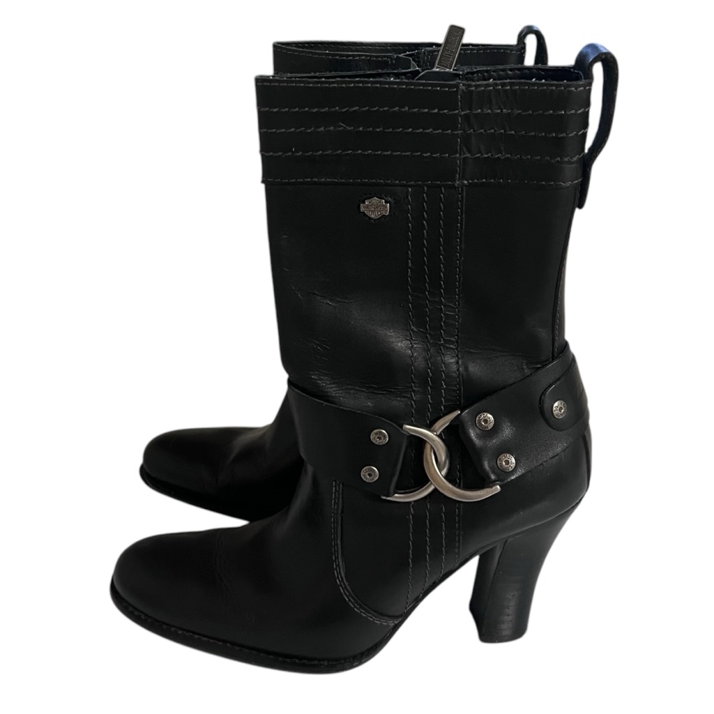 Harley-Davidson Womens Leather Heel Boots